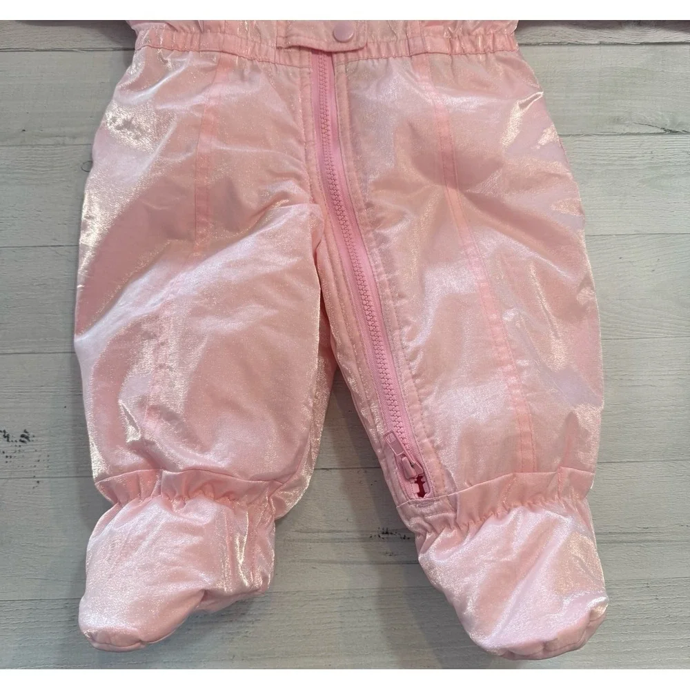 OshKosh B'Gosh baby girls pink shimmer‎ bunting snowsuit 6/9 months
